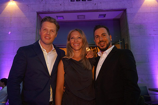 noch kein Schild über der Tür am 24.07.2014: Tom Kriegenherdt, Nicole Jüttner und Andy Schubert (©Foto: Martin Schmitz)